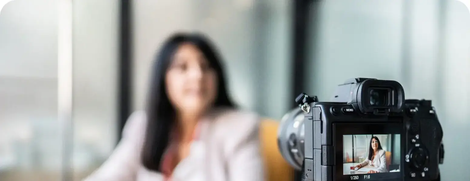 Bankruptcy attorney recording video