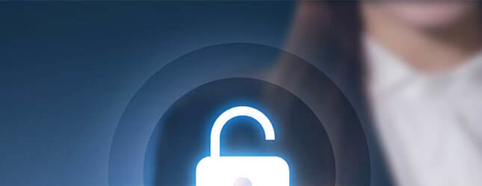 Digital Lock in Front of a Person
