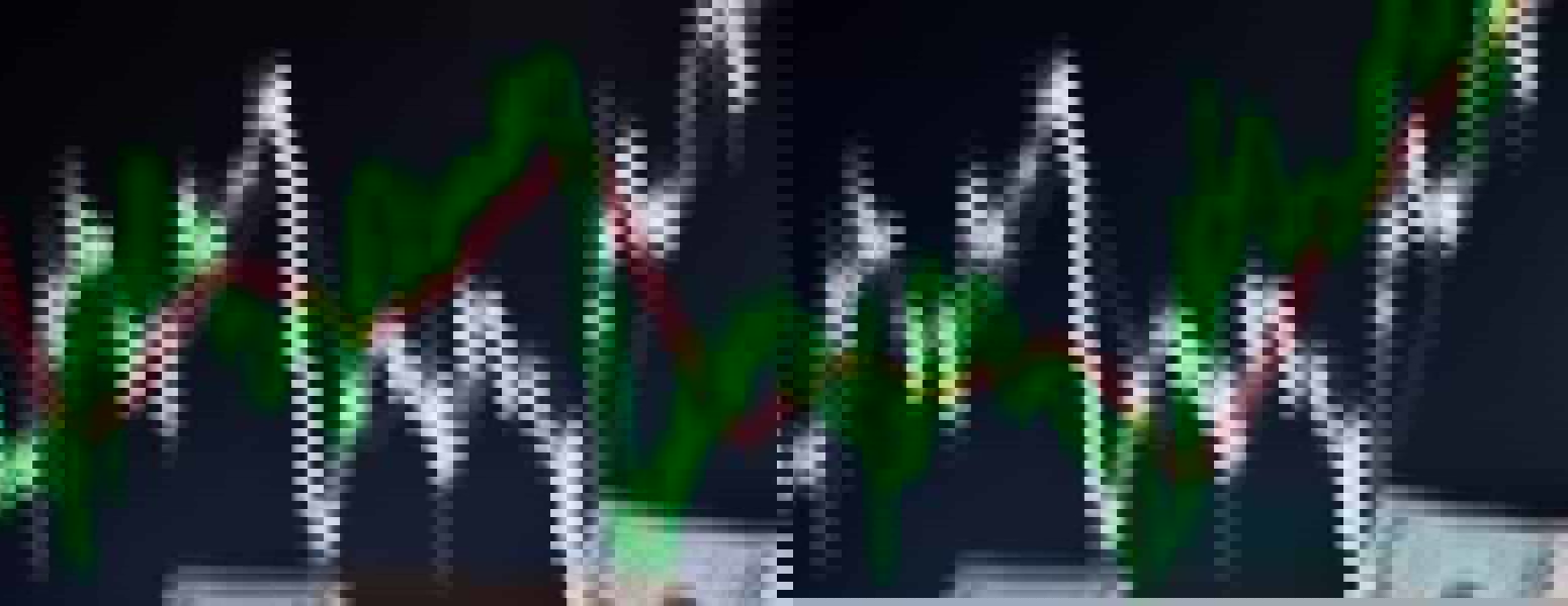 Money against a graph background