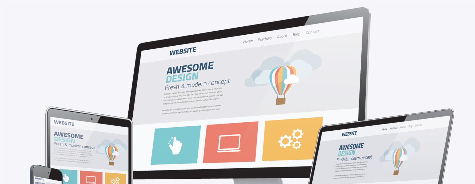 Different website designs