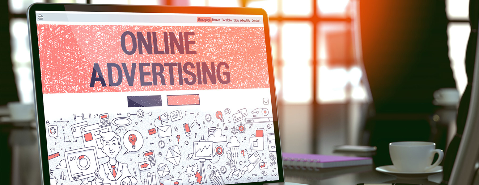 Digital advertising on a computer