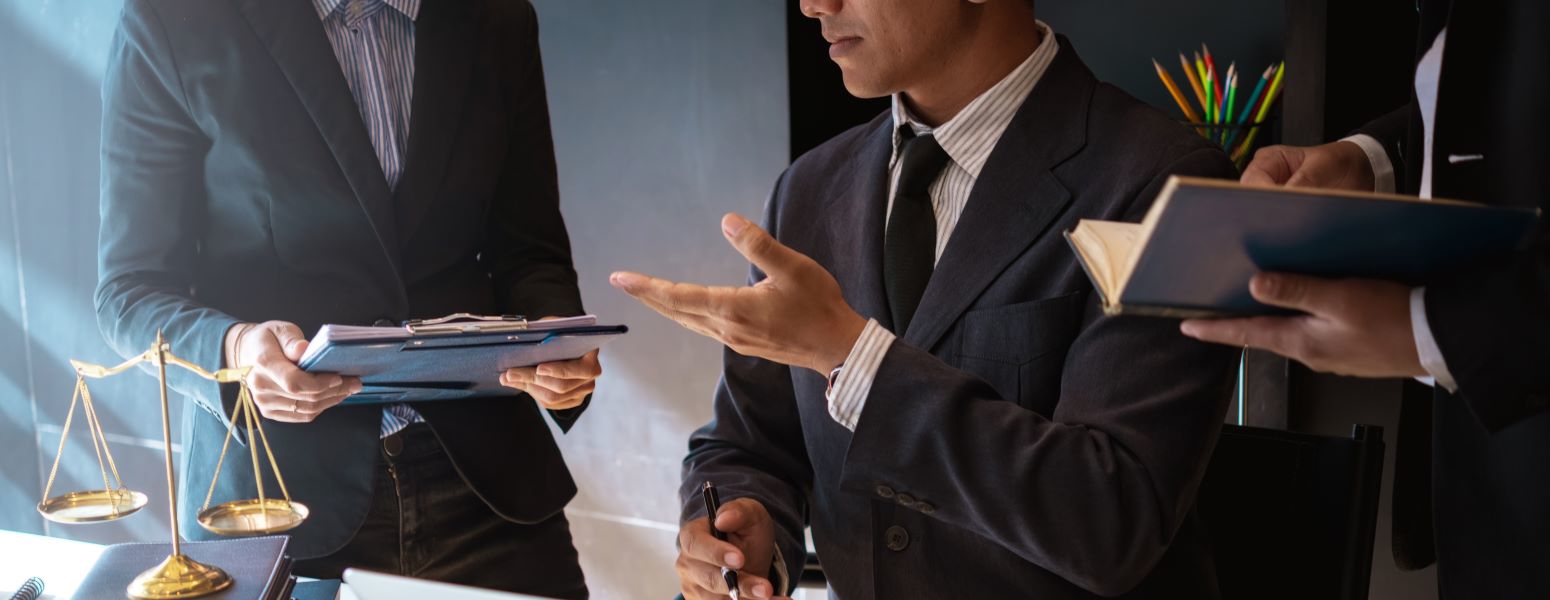 law firm online marketing on a laptop