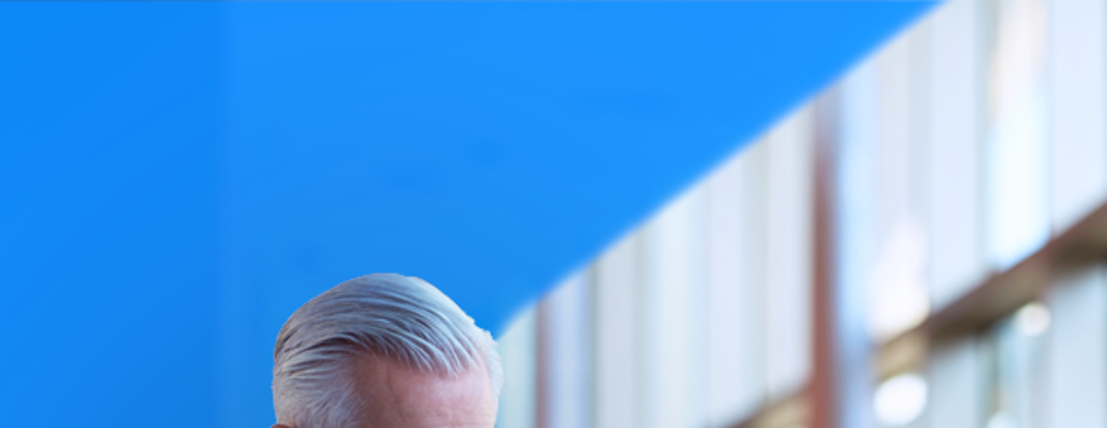 A businessman on his mobile phone