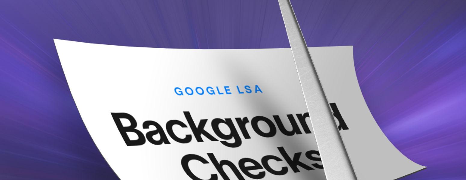 Background checks image being cut in half by scissors