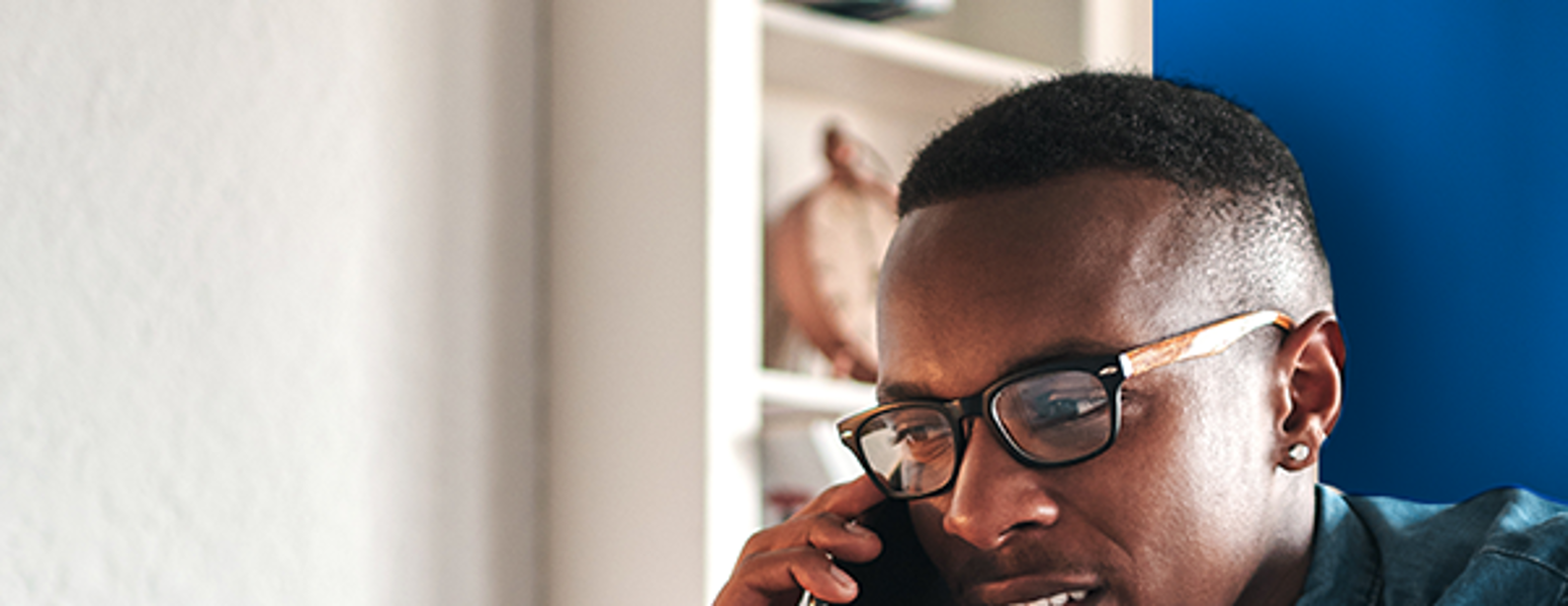 Man talking on his phone