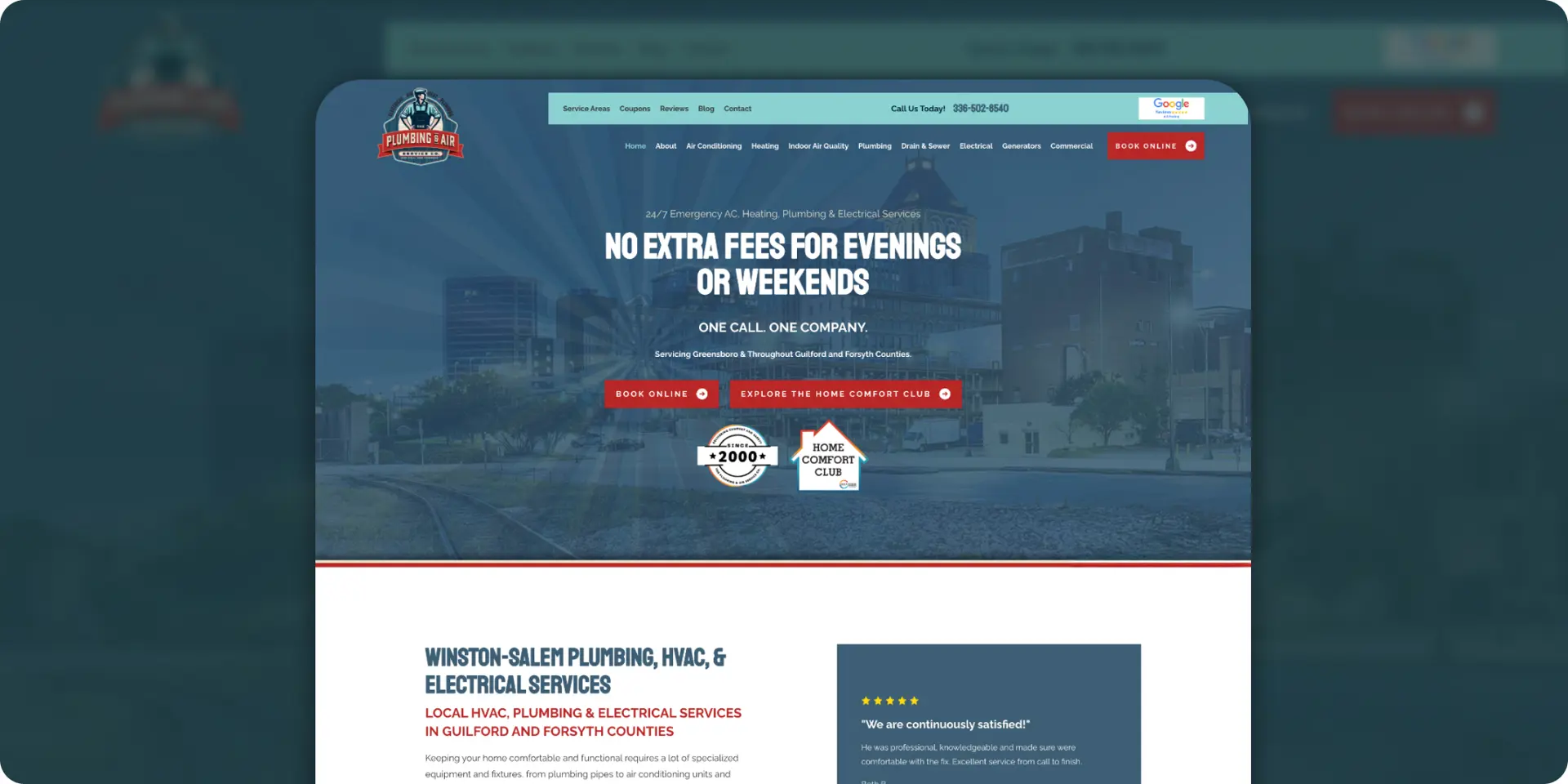 Plumbing website