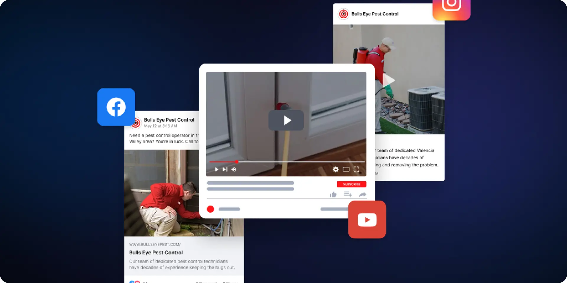 Pest Control Social Media Channels