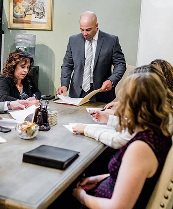 Dennis Vetrano in a meeting