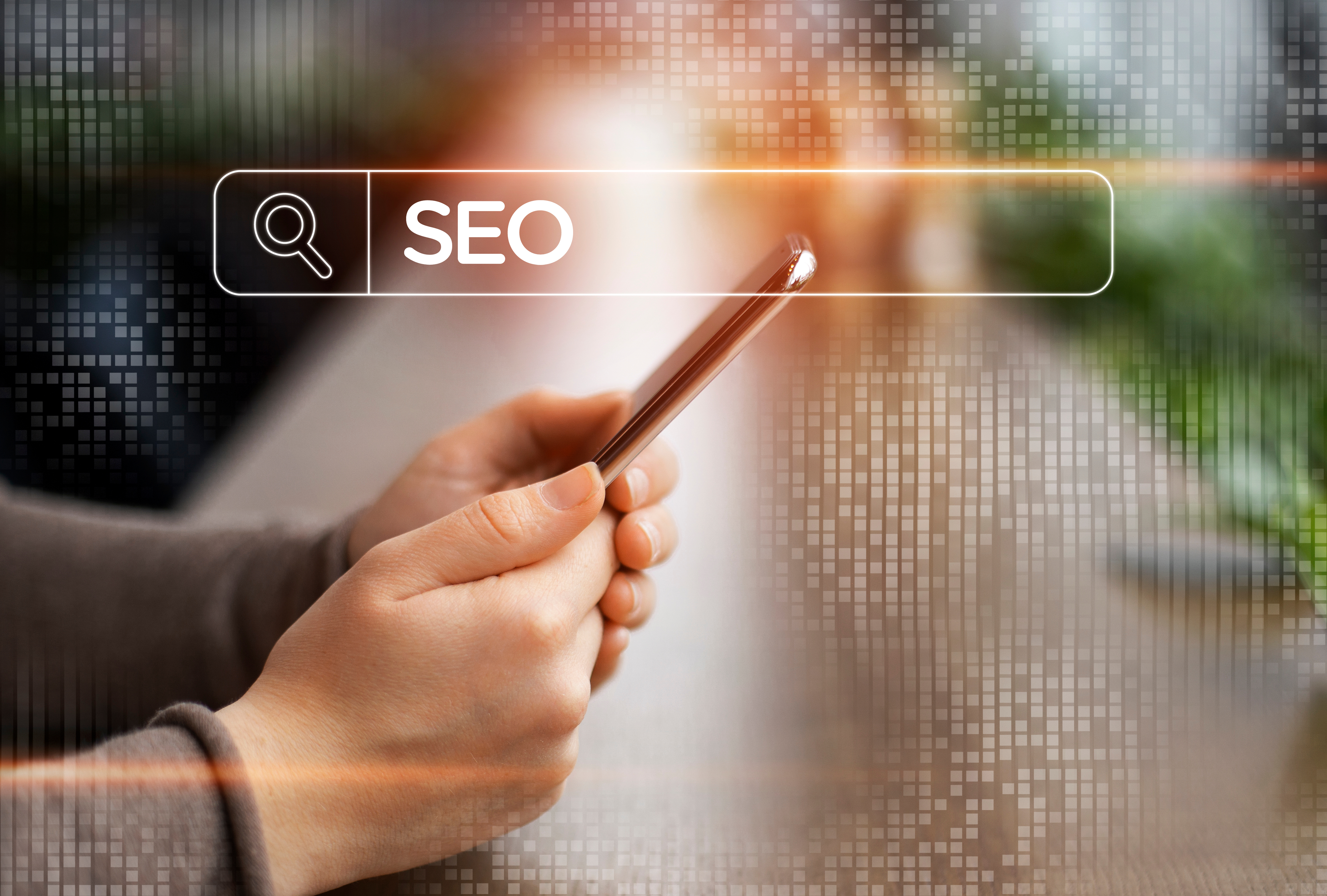 Picture of Google local SEO results on mobile phone