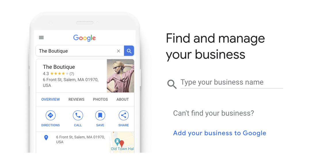 Adding a business on Google my Business