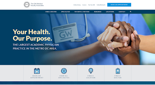 The GW Medical Faculty Associates website.