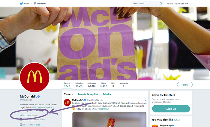 McDonald's Twitter.