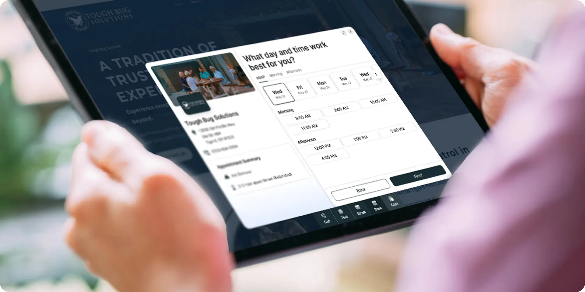 Pest control scheduling